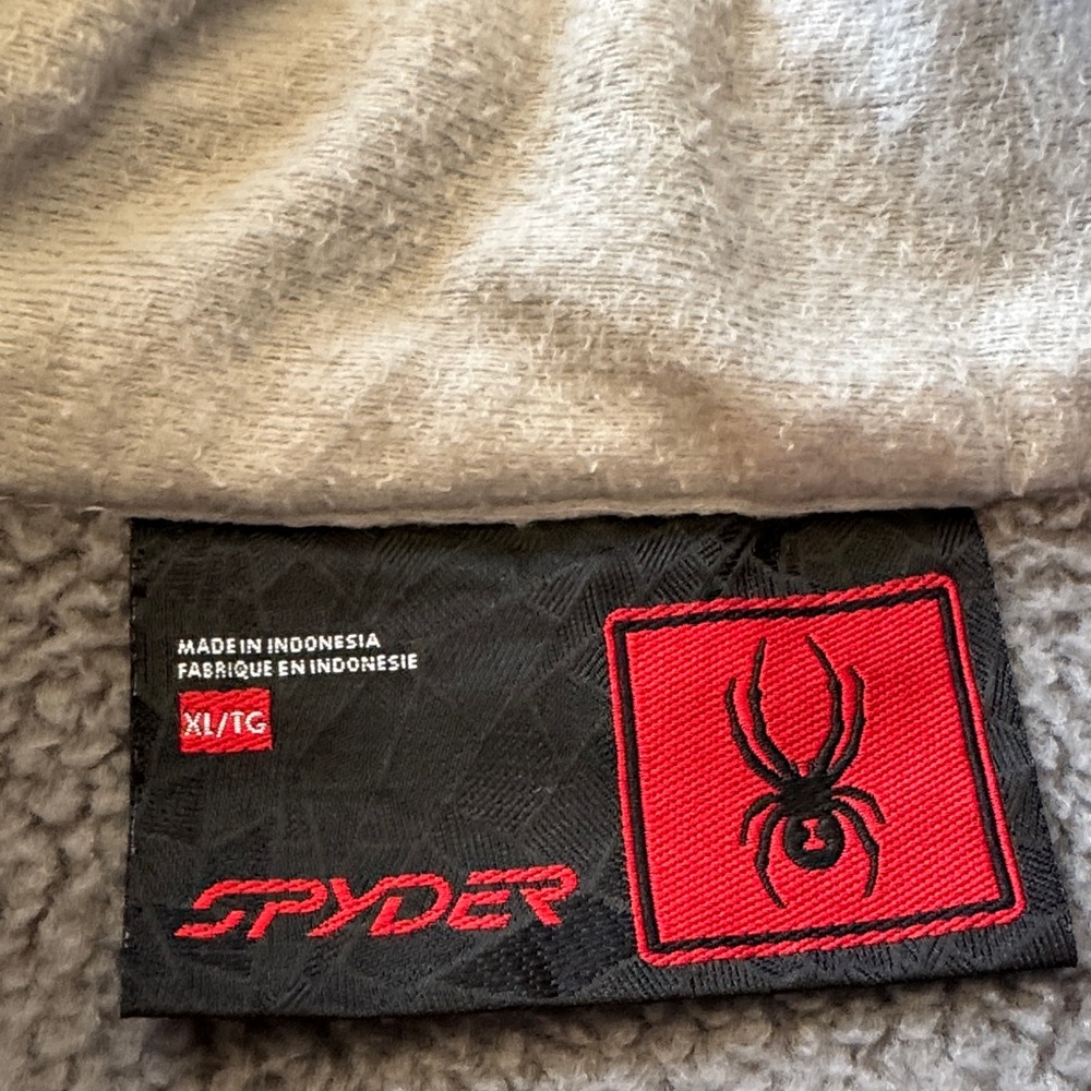 Spyder‎ Men's Charcoal Zip-Up Sweater - Picture 4 of 6